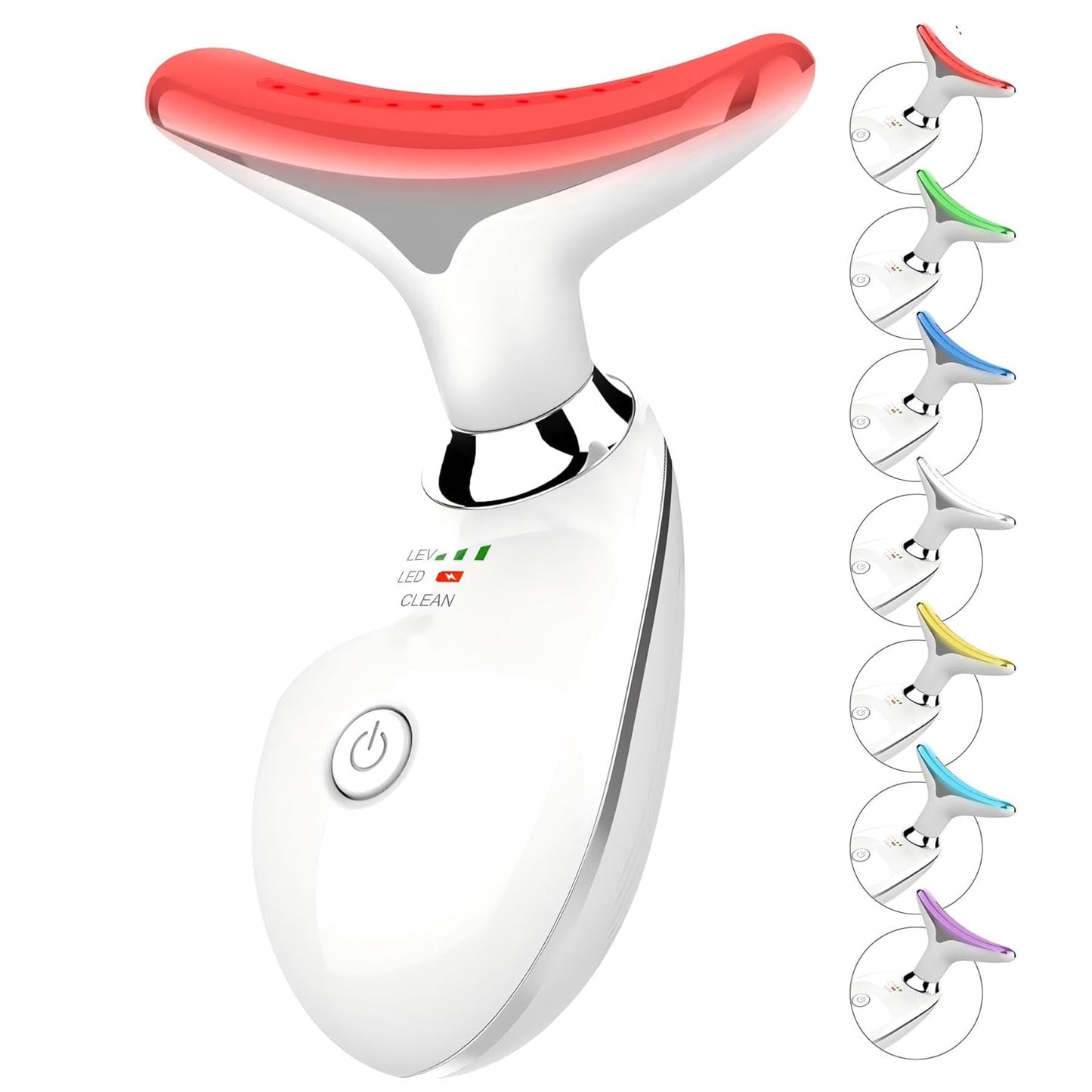Cotsoco 7-Color LED Facial & Neck Massager – Glow & Relax,