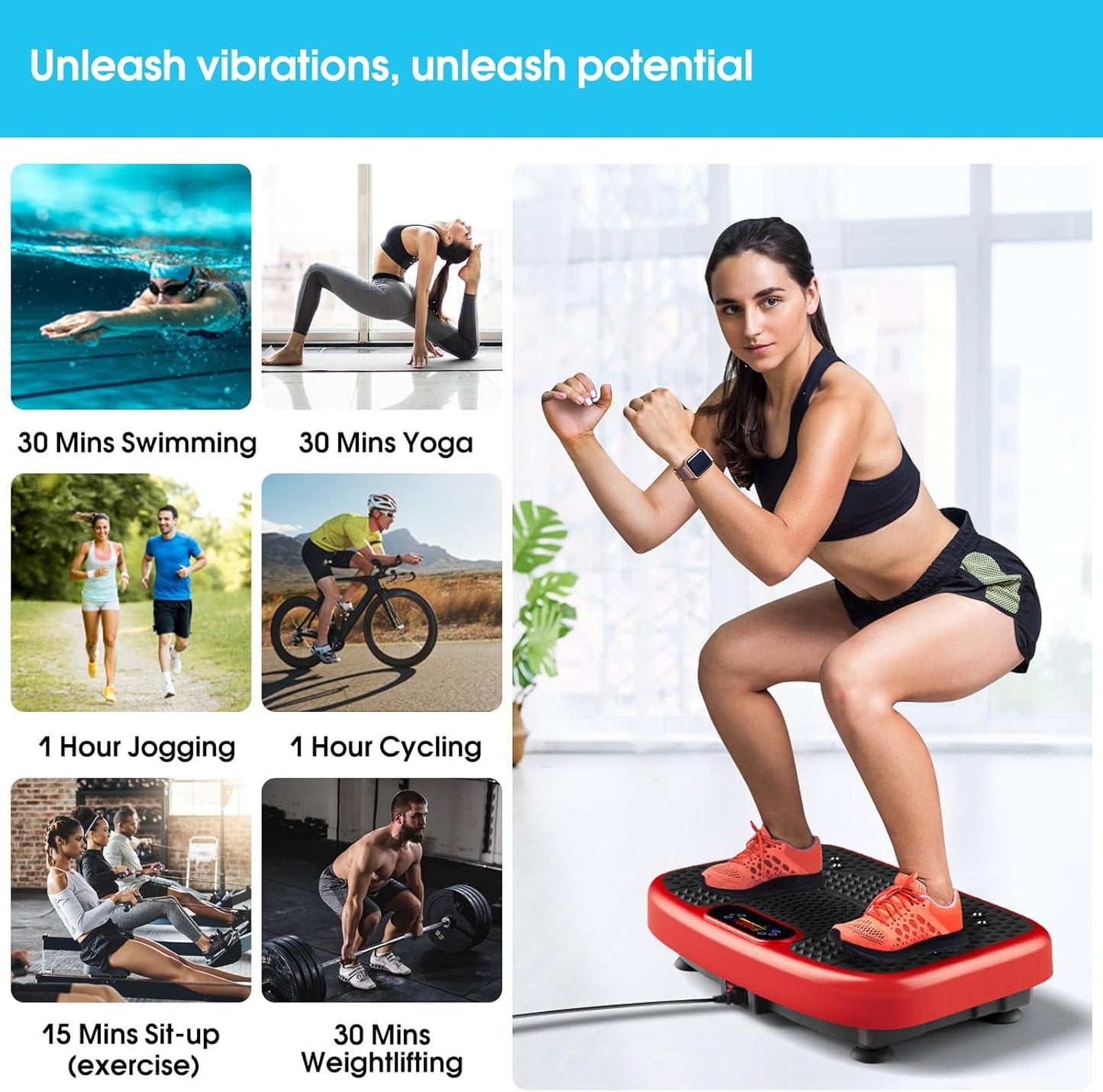 AXV Vibration Plate – Full Body Workout & Fat Burner