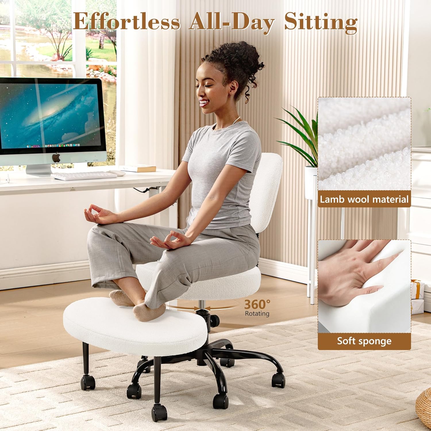 Primy™ Viral Cross-Leg Ergonomic Chair