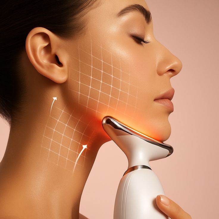 7-Color LED Facial & Neck Massager – Glow & Relax,