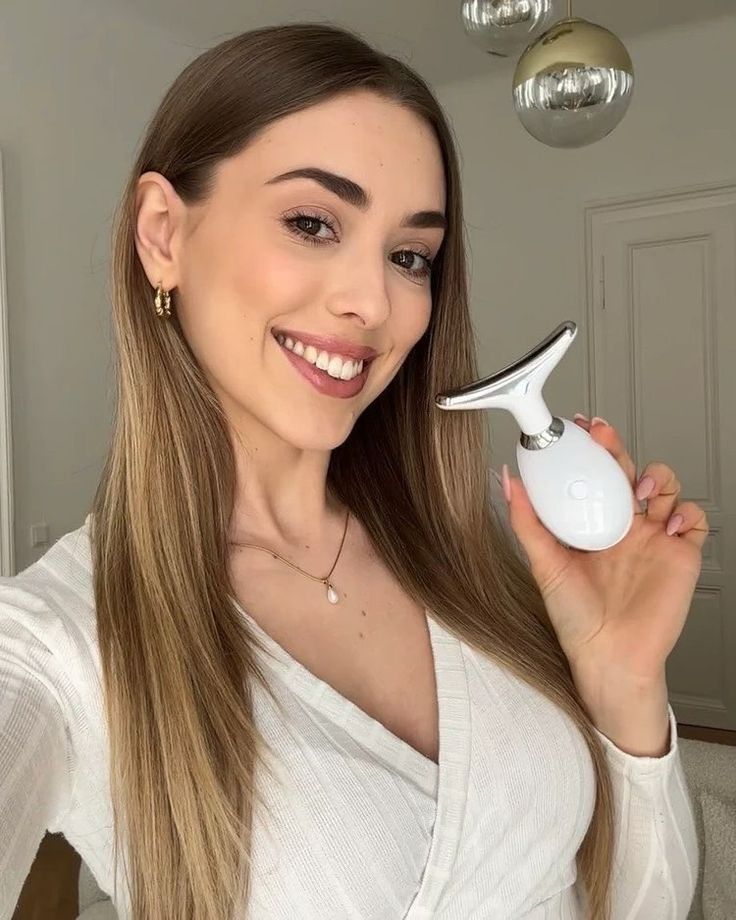 7-Color LED Facial & Neck Massager – Glow & Relax,