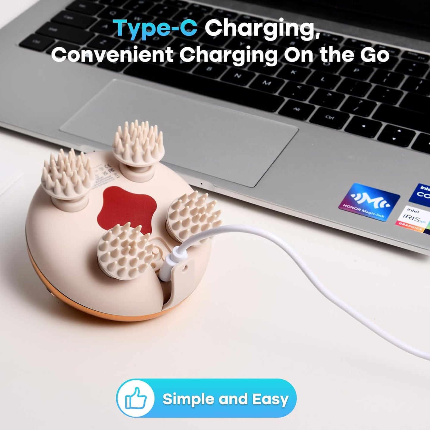 Arboleaf Electric Scalp Massager – 5-in-1 Deep Kneading & Stress Relief