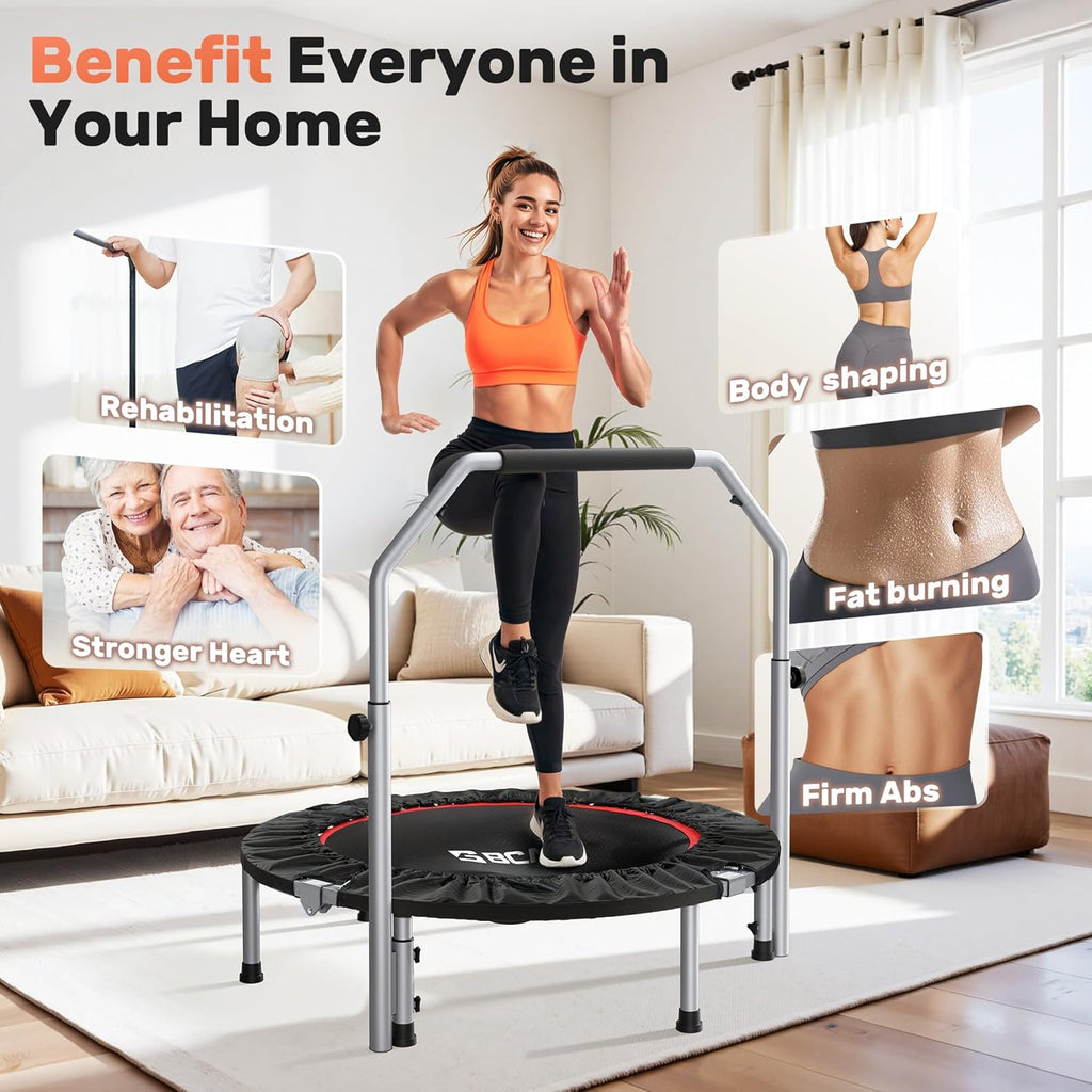 Foldable Fitness Trampoline – Indoor & Outdoor Rebounder