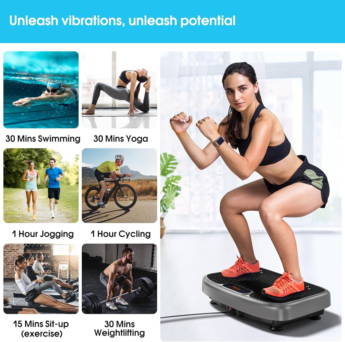 AXV Vibration Plate – Full Body Workout & Fat Burner