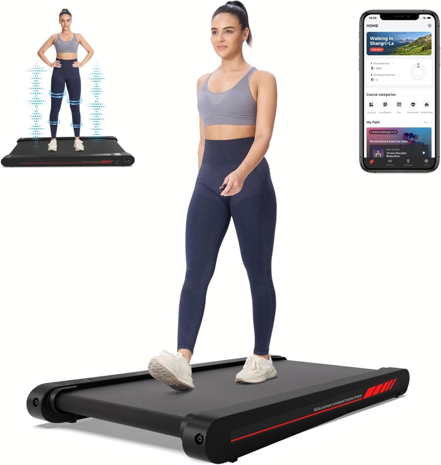 Sperax Walking Treadmill Pad with APP,