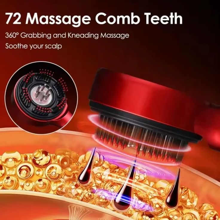 Electric Hair Red Light Scalp Massager