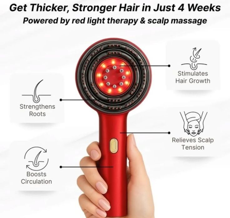 Electric Hair Red Light Scalp Massager