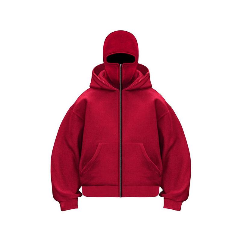 Balaclava Hoodie With Built-In Zip