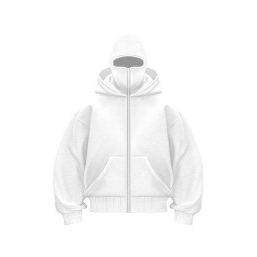 Balaclava Hoodie With Built-In Zip
