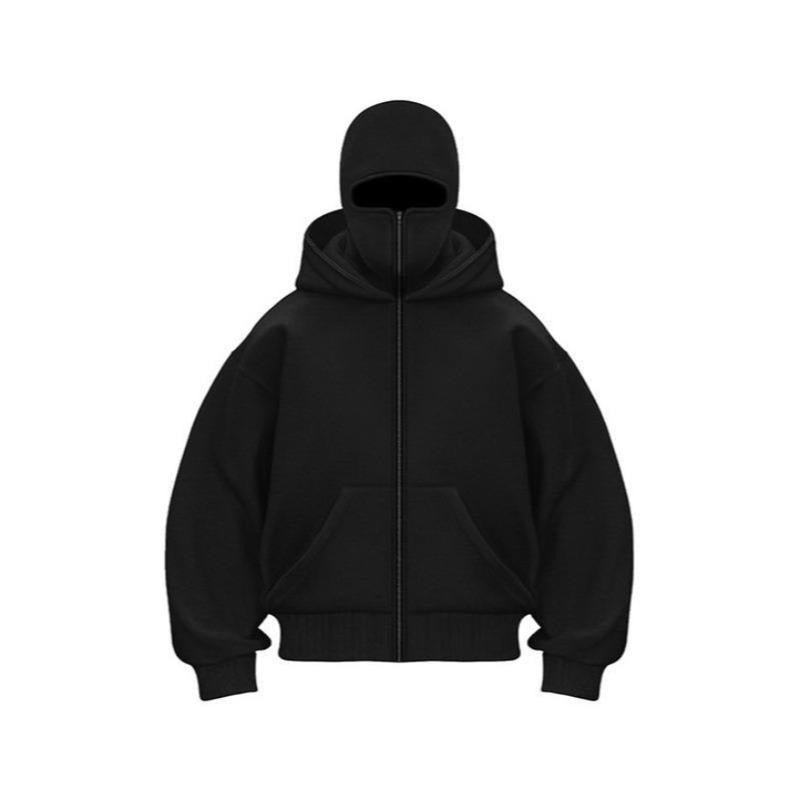 Balaclava Hoodie With Built-In Zip
