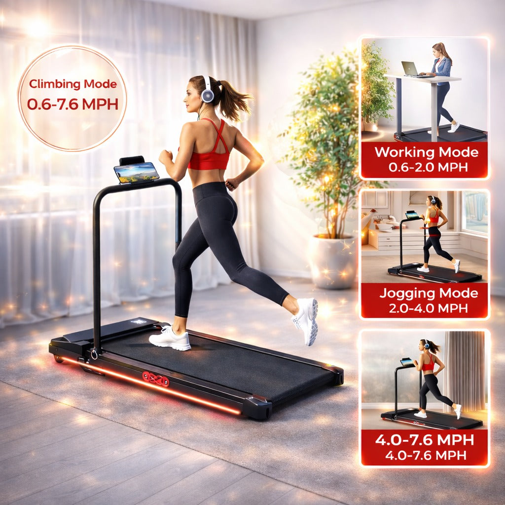 Walking Pad with Handle Bar and Incline