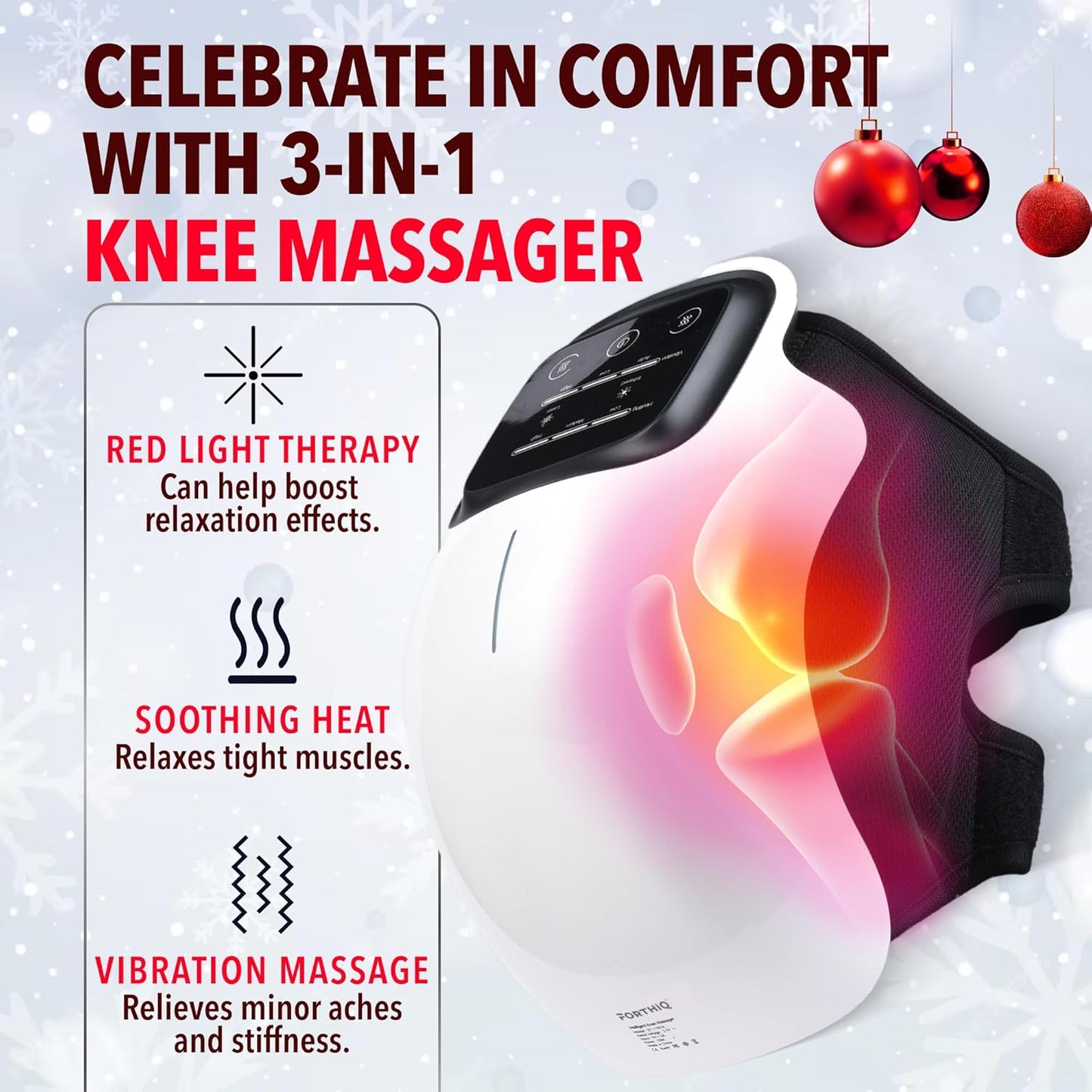 Electric Heated Knee Massager for Pain Relief & Arthritis
