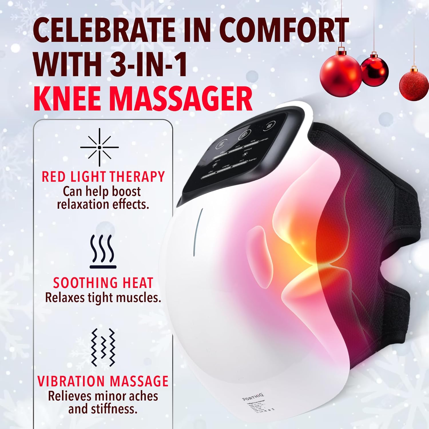 Electric Heated Knee Massager for Pain Relief & Arthritis