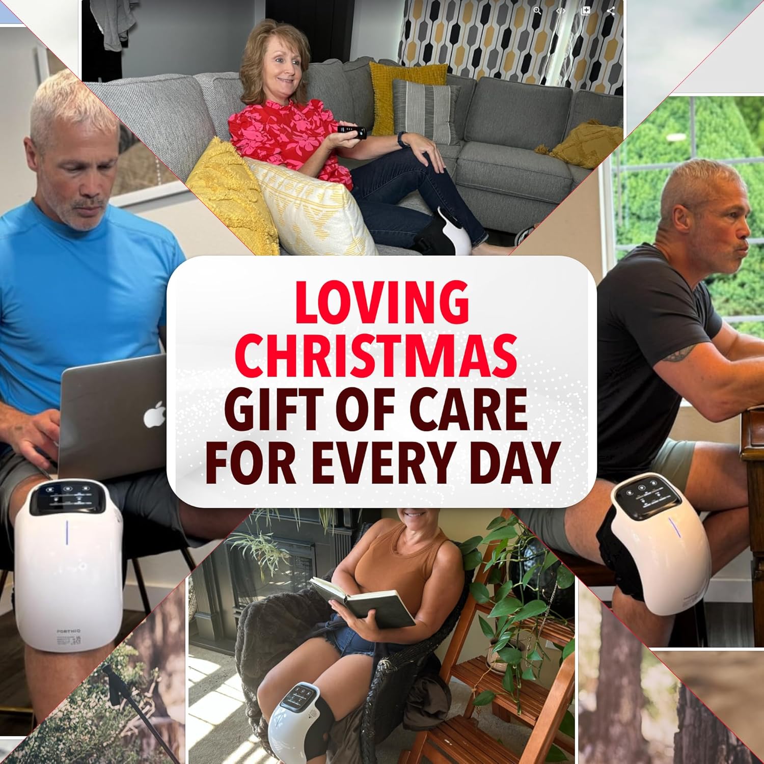 Electric Heated Knee Massager for Pain Relief & Arthritis