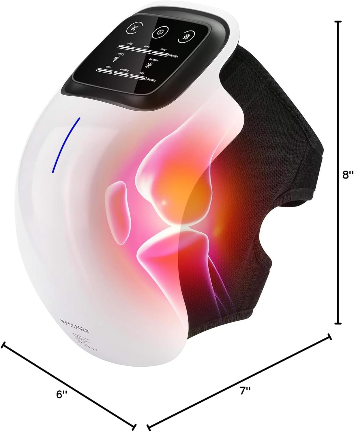 Electric Heated Knee Massager for Pain Relief & Arthritis