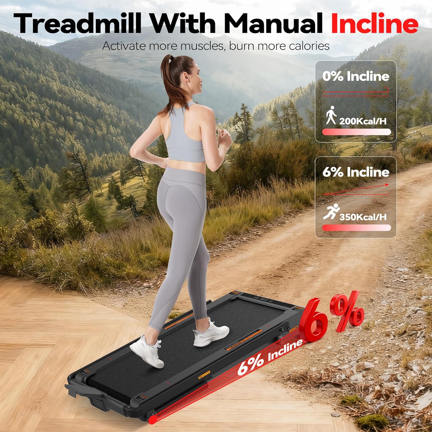 3-in-1 Under Desk Walking Pad – Quiet, Portable & Vibration Plate