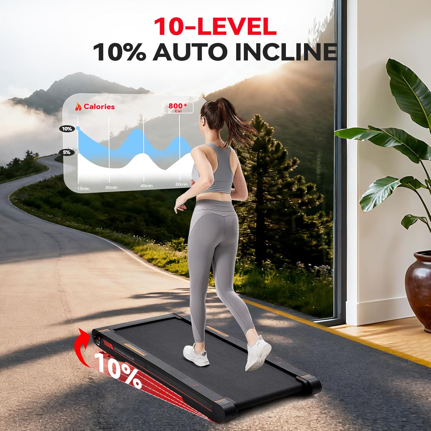 3-in-1 Under Desk Walking Pad – Quiet, Portable & Vibration Plate